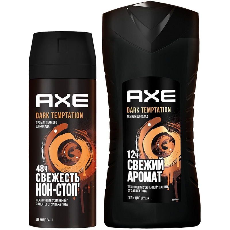 Подарочный набор Axe Dark temptation,150+250мл муж - фото 4