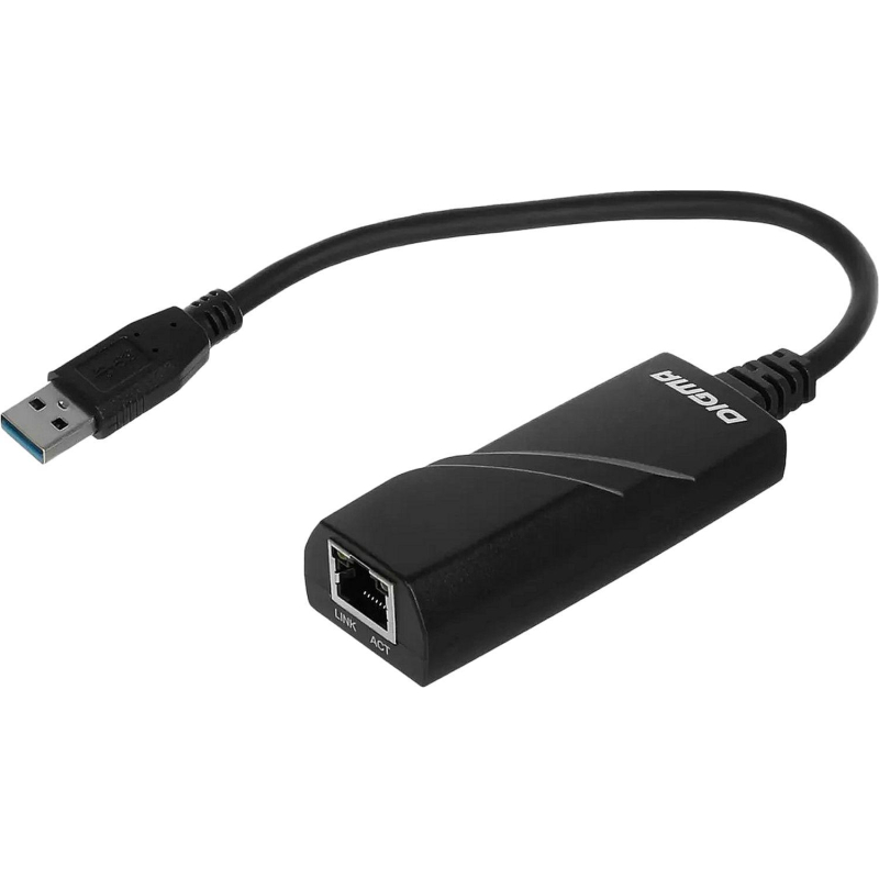 Сетевой адаптер Gigabit Ethernet Digma D-USB3-LAN1000 USB 3.0 - фото 1