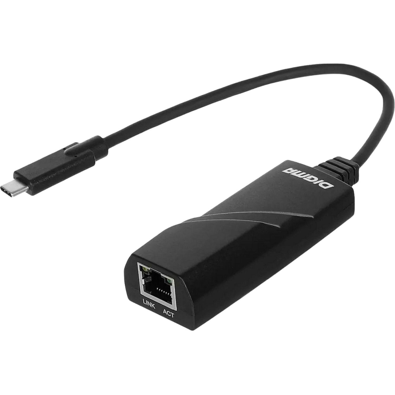 Сетевой адаптер Gigabit Ethernet Digma D-USBC-LAN1000 USB Type-C - фото 1