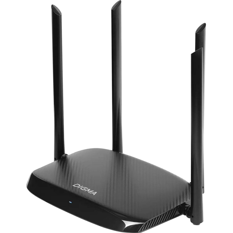 Маршрутизатор Digma DWR-AC1201 AC1200 10/100BASE-TX черный - фото 1