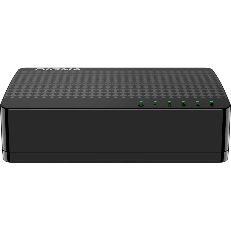 Коммутатор Digma DSW-105GEV2 (L2) 5x1Гбит/с неуправляемый - фото 1