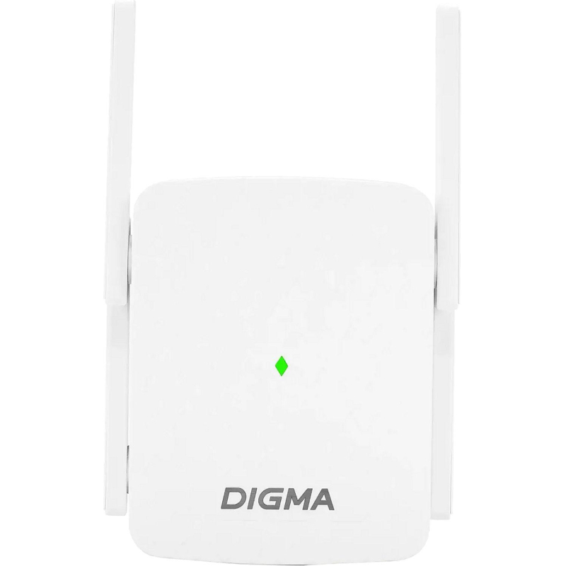Усилитель сигнала Wi-Fi Digma D-WR310 (D-WR310V2) N300 Wi-Fi белый - фото 2