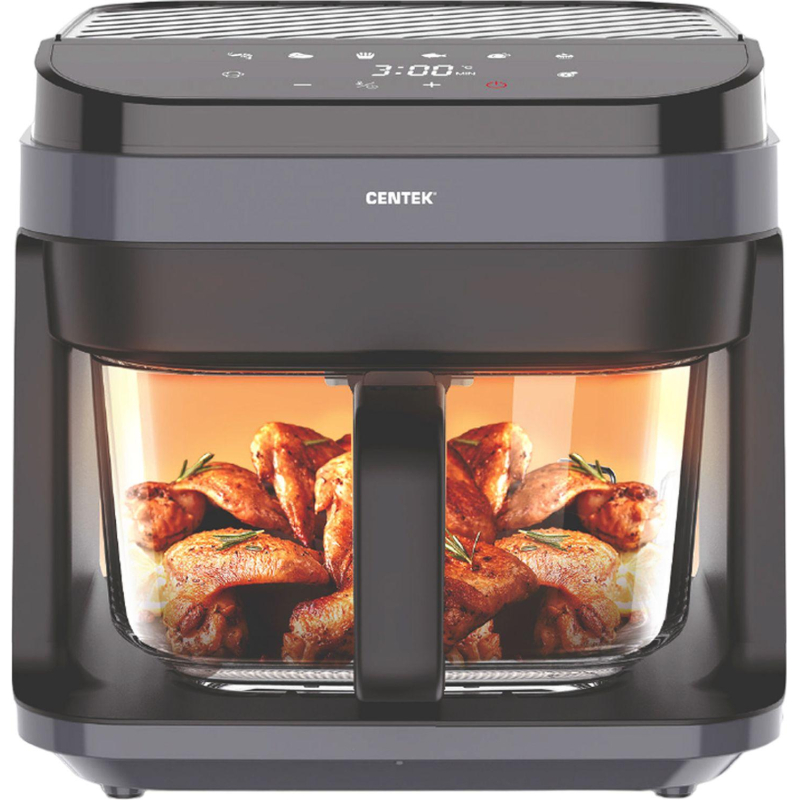 Аэрогриль Centek CT-3101,5,5л, 1350Вт, сенсорное упр., решетка, карбон.тэн - фото 1