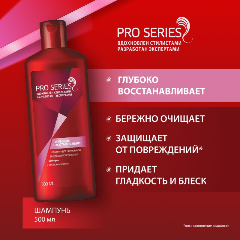 Подарочный набор PRO SERIES Шам+ Бал Интенс вос аминок 500мл + 500мл жен - фото 3