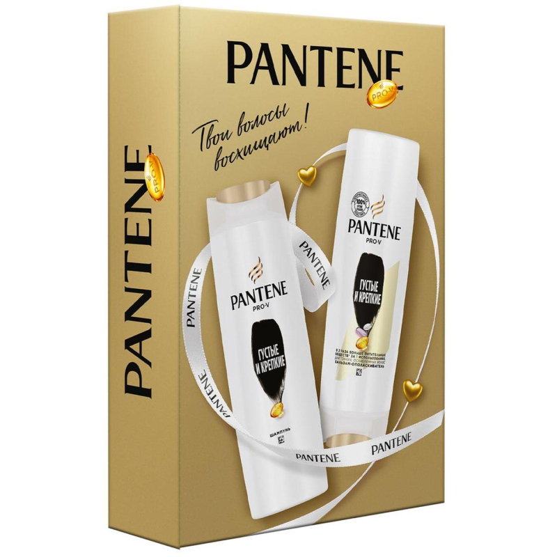Подарочный набор PANTENE Шам+Бал Густ и крепк Укрп без утяж 250мл+200мл жен - фото 2
