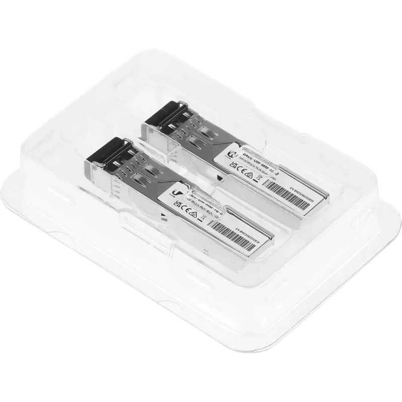 Трансивер Ubiquiti UACC-OM-MM-1G-D-2 SFP MM 1 Гбит/с 550 м (2 шт/уп) - фото 5