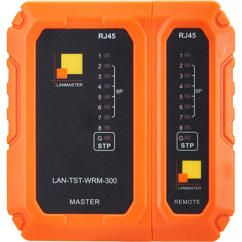 Тестер витой пары LANMASTER LAN-TST-WRM-300 с индикаторами - фото 1