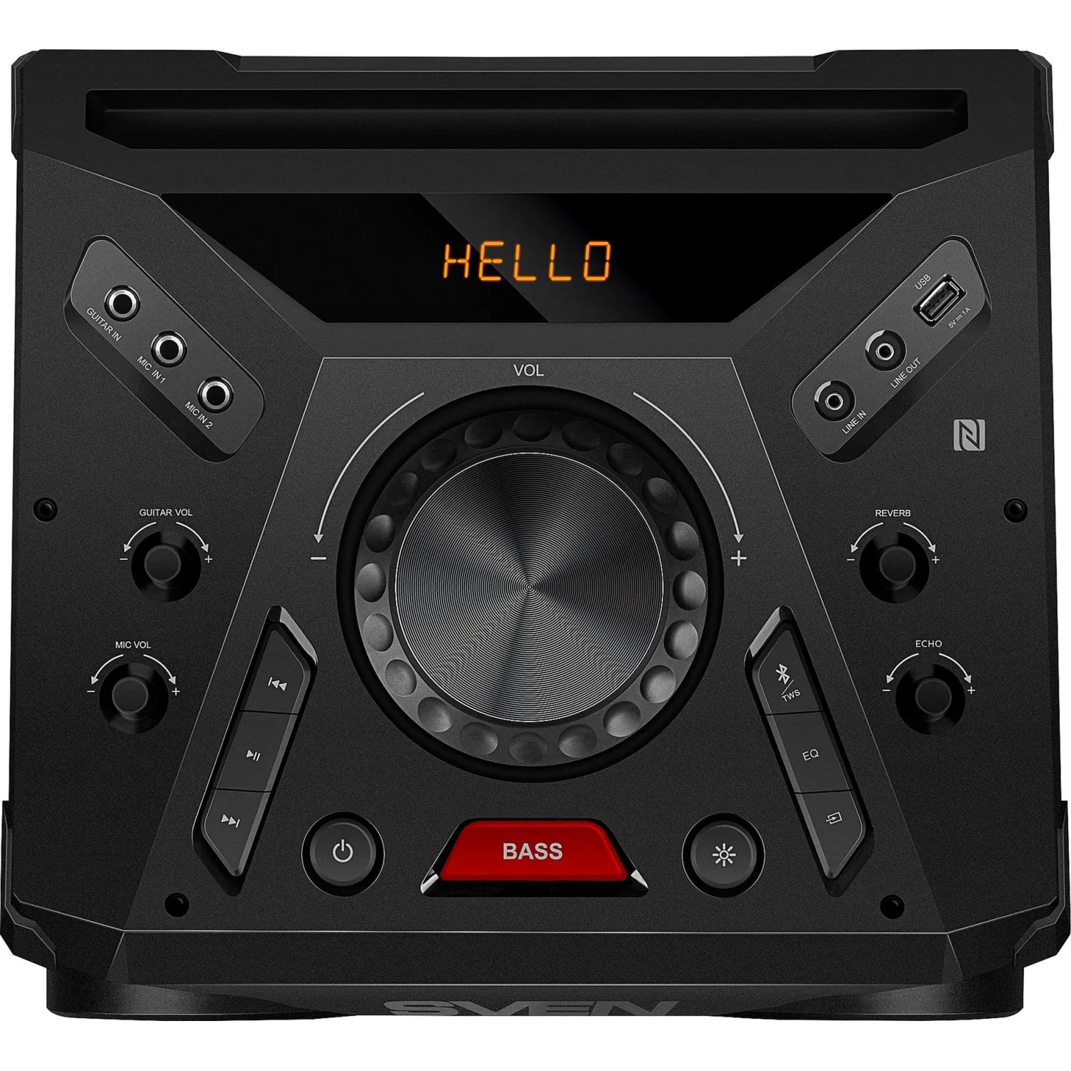 Акустическая система Sven PS-1900, 2x500Вт, TWS, FM/USB, LED-дисплей - фото 2