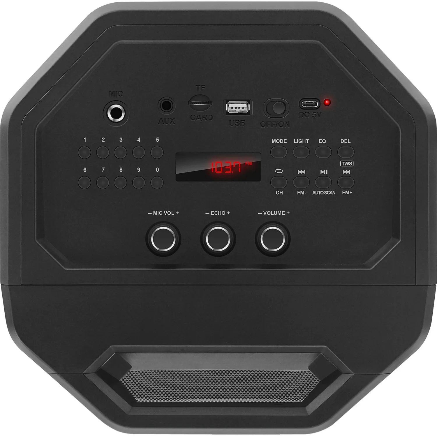 Акустическая система Sven PS-680, 2x32.5Вт, FM/USB/microSD, LED пульт,аккум - фото 8