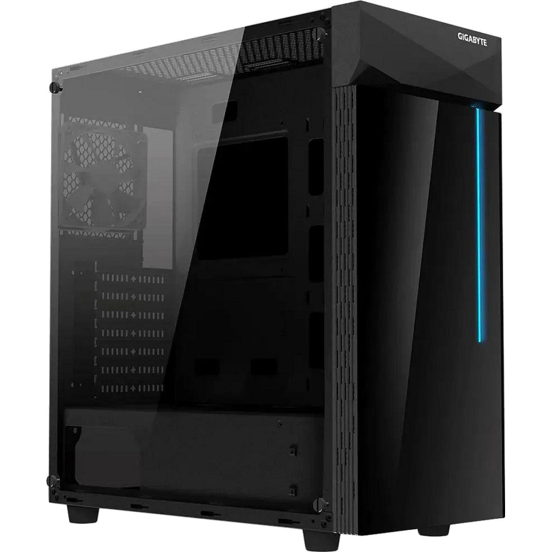 Корпус Gigabyte C200 Glass Mid Tower, ATX, без БП (GB-C200G) - фото 1