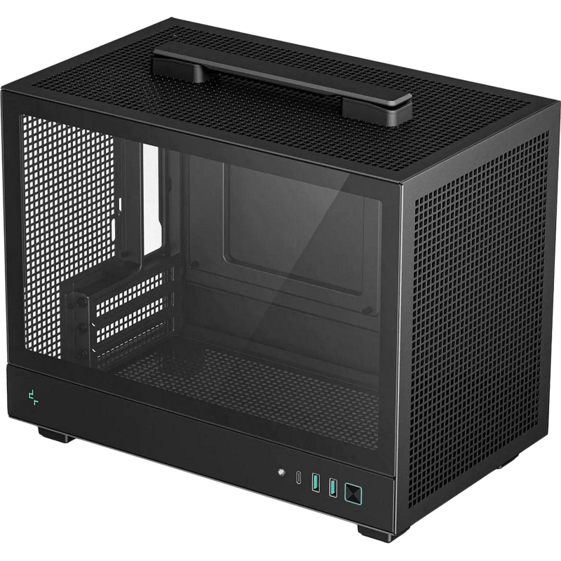 Корпус Deepcool CH160, mini Tower, mini-ITX, черный (R-CH160-BKNGI0-G-1) - фото 1