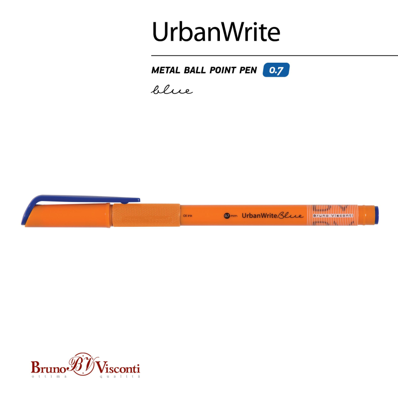 Ручка шариковая неавтомат. UrbanWrite.Summer масл,0,7мм,синяя 20-0318/31 - фото 11