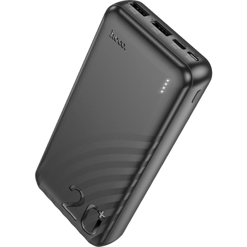 Внешний аккумулятор Hoco J123A ELEMENT 20000mAh 2A 2xUSB-A черный - фото 1