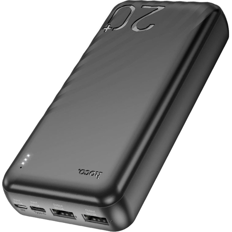 Внешний аккумулятор Hoco J123A ELEMENT 20000mAh 2A 2xUSB-A черный - фото 2