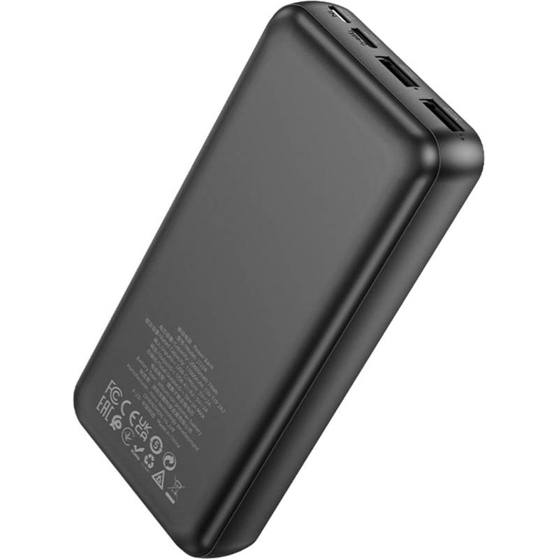 Внешний аккумулятор Hoco J123A ELEMENT 20000mAh 2A 2xUSB-A черный - фото 3