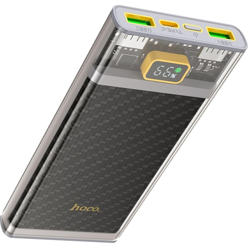 Внешний аккумулятор Hoco J103 DISCOVERY EDITION GRAY 10000mAh 2xUSB-A/USB-C - фото 2
