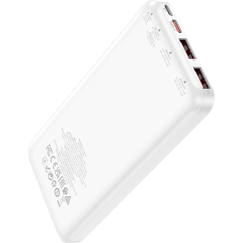 Внешний аккумулятор Hoco J101 ASTUTE WHITE 10000mAh QC3.0/PD3 2xUSB-A/USB-C - фото 3