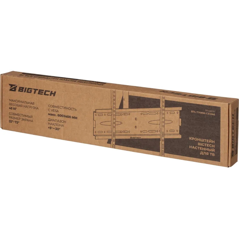Кронштейн Bigtech BTL-TVWM-CE1246 TV 32-72 стальной настен - фото 8