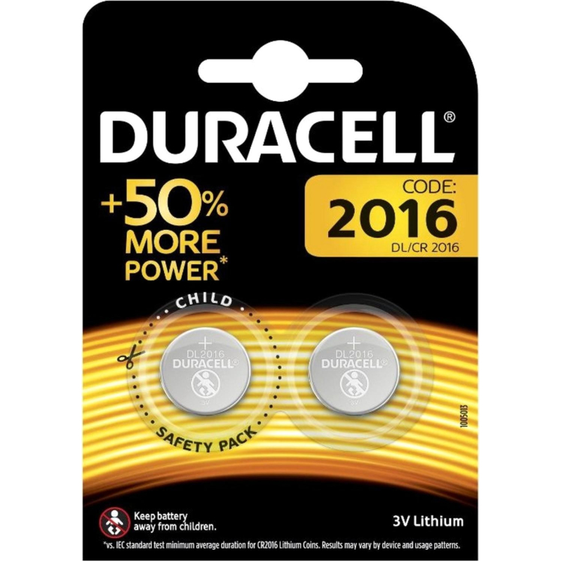 Батарейка Duracell CR2016/2BL (CR2016/2BL) (2 шт/уп) - фото 1