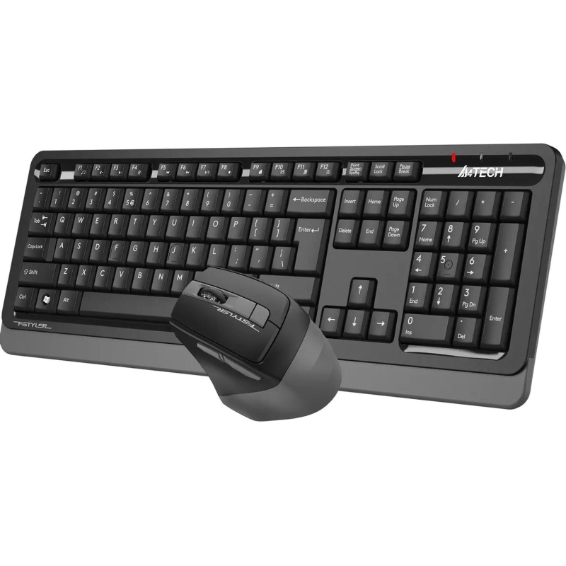 Набор клавиатура+мышь A4Tech Fstyler FG1035 GREY USB беспров. чер/сер - фото 5