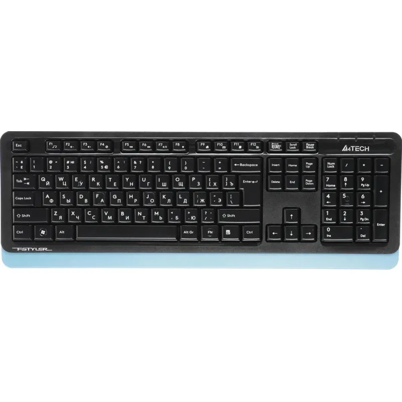 Набор клавиатура+мышь A4Tech Fstyler FG1035 NAVY BLUE USB беспров.чер/син - фото 7
