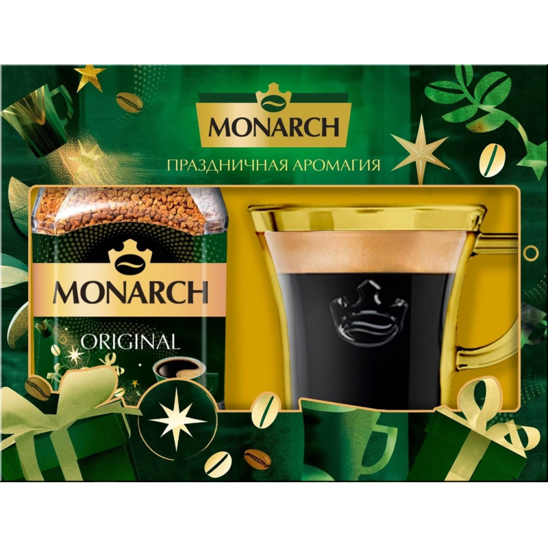 Кофе Monarch Original натуральный раствор сублим. 95г набор с чашкой(нг) - фото 1
