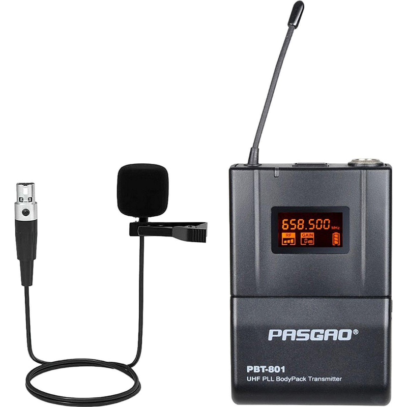Радиосистема Pasgao PAW-900/PBT-801, 1 канальная, 1 петличн мкф - фото 2