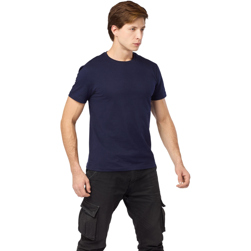 Футболка (160 г.) с кор.рукавом синяя 5XL(ЗД594075) - фото 12