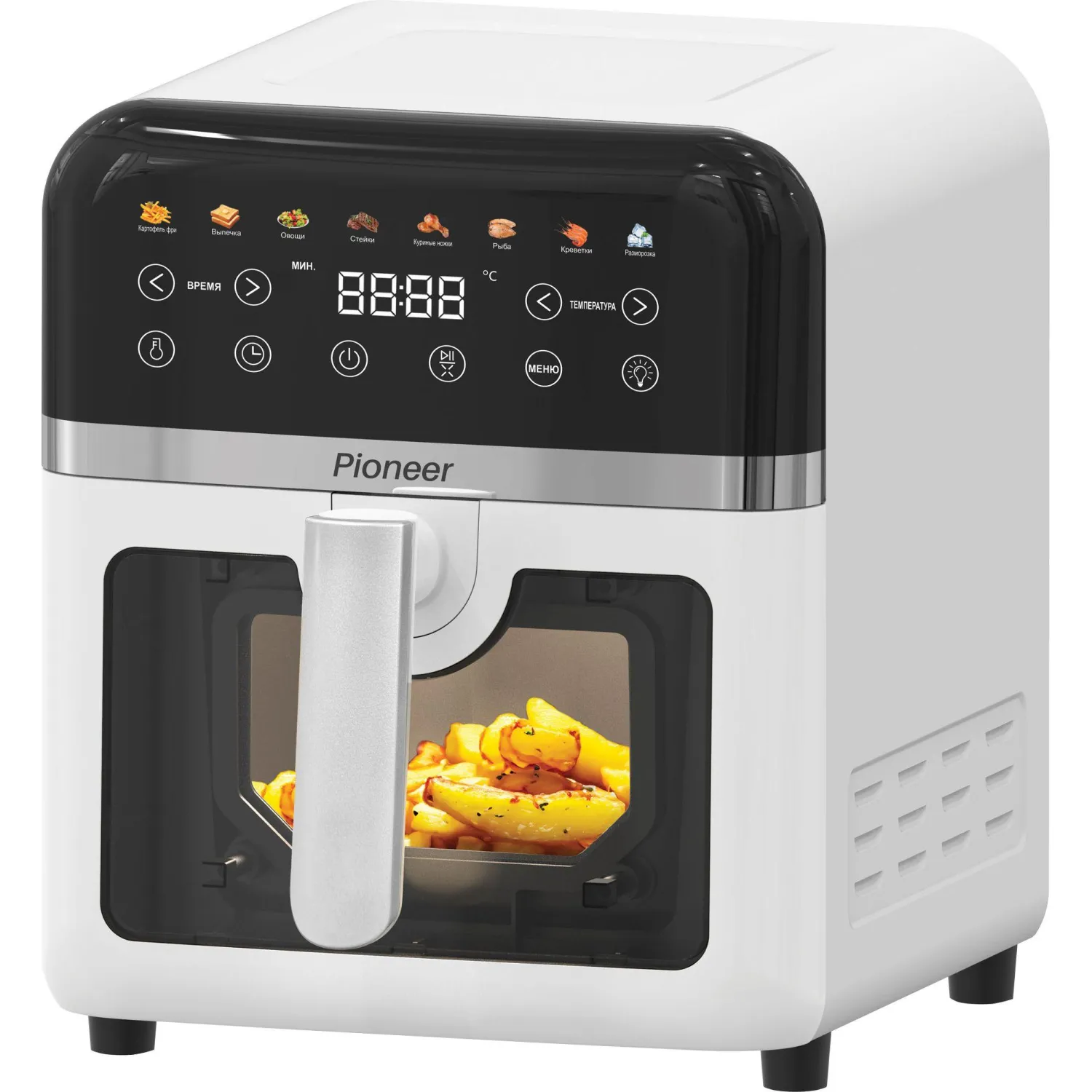Аэрогриль Pioneer SM520D white, Мощность: 1850 Вт, объем: 8 л - фото 1