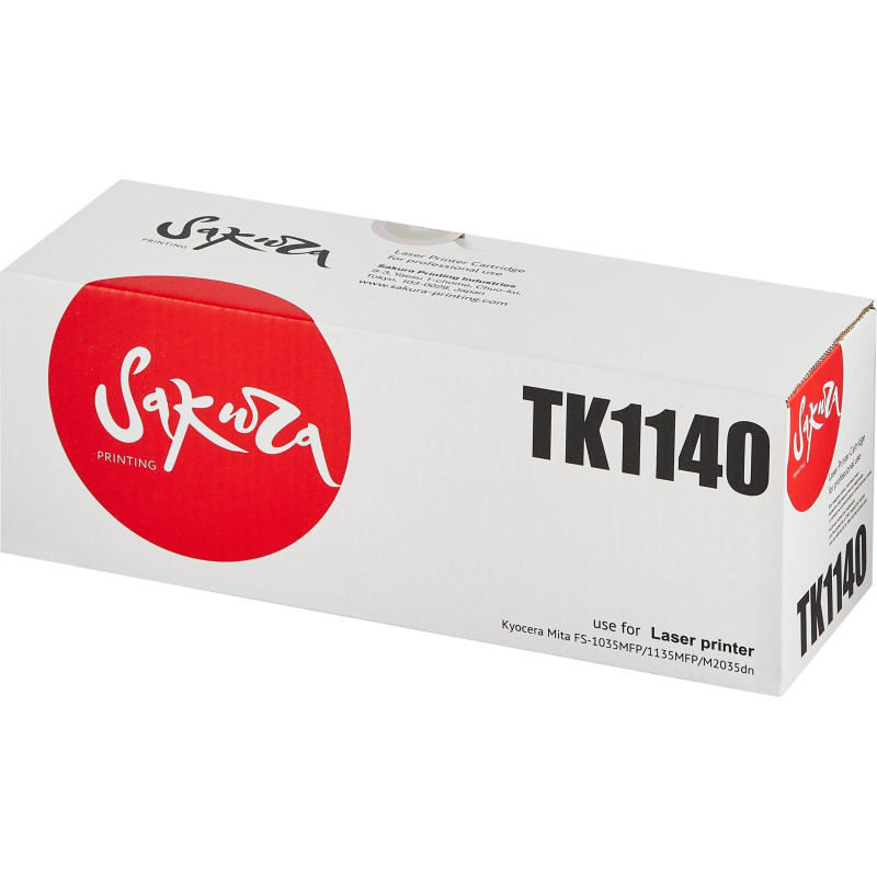 Картридж лазерный SAKURA TK-1140 чер. для Kyocera FS-1035/1135 SATK1140 - фото 1