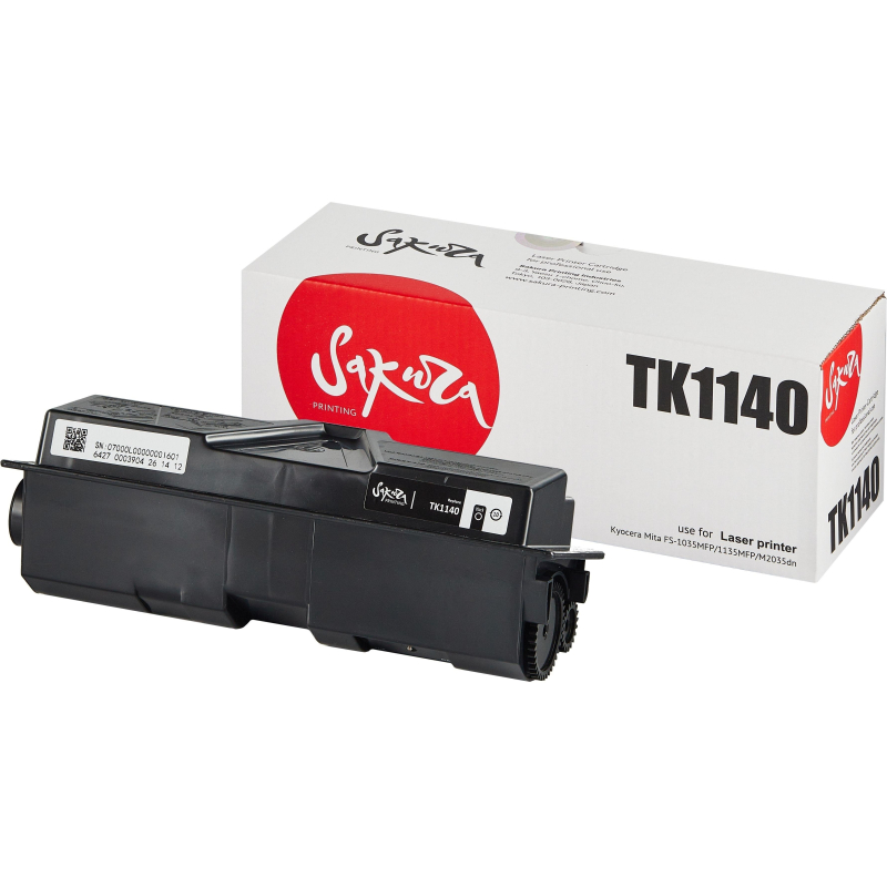 Картридж лазерный SAKURA TK-1140 чер. для Kyocera FS-1035/1135 SATK1140 - фото 3