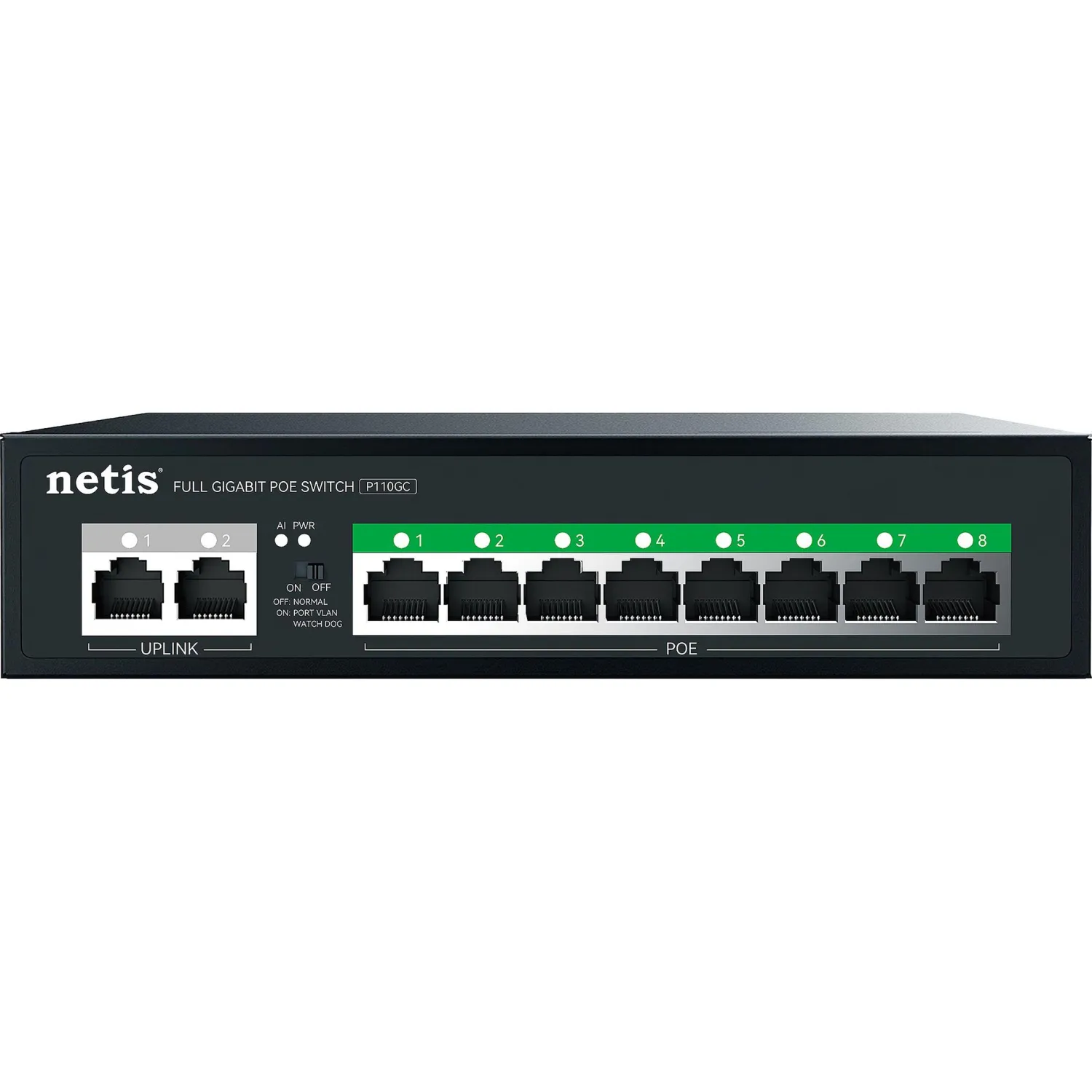 Коммутатор Netis P110GC 10х1000 Мбит/с, 8PoE+ 100W - фото 1