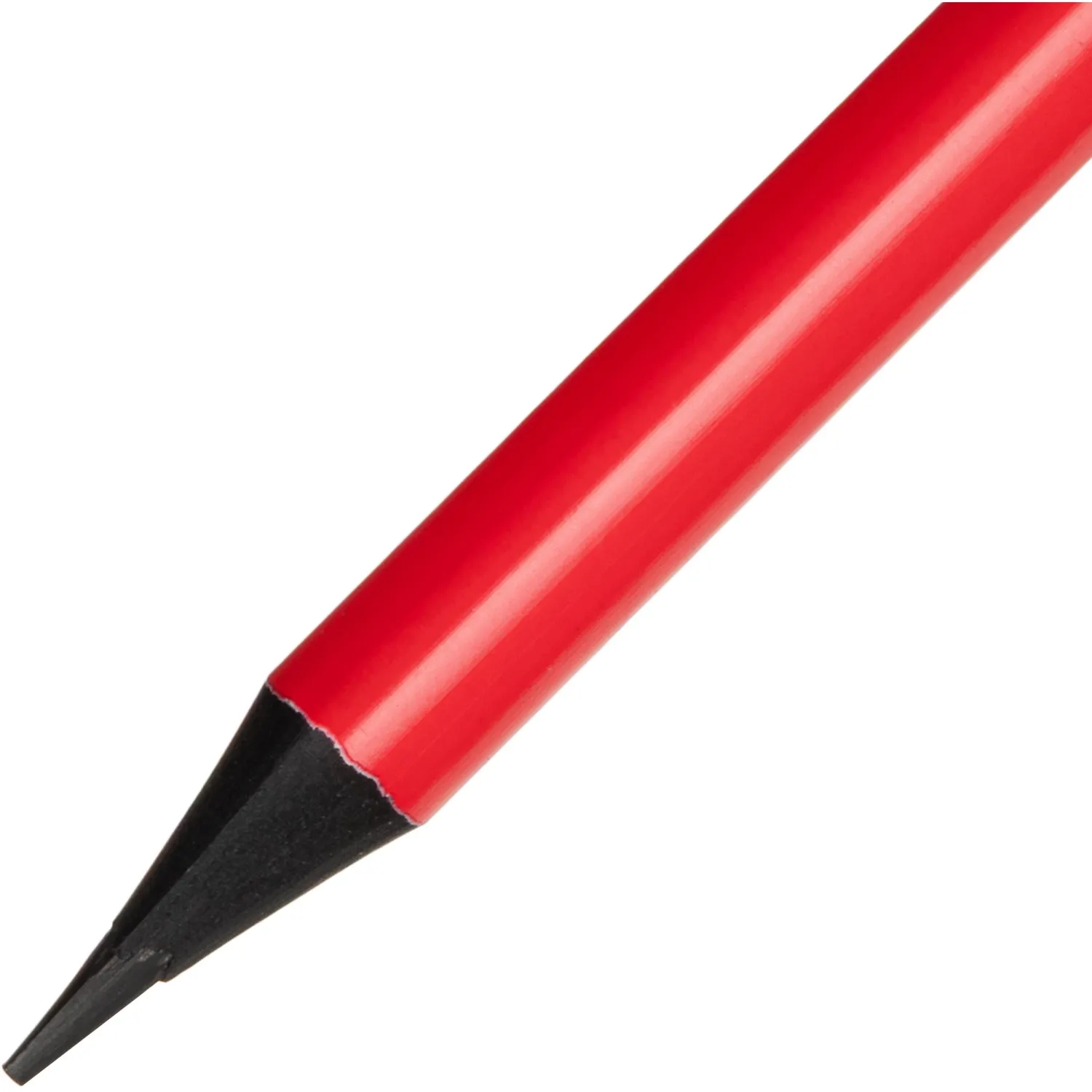 Карандаш чернографитный Attache пластик, трехгранн, с ластиком, ассорти - фото 7