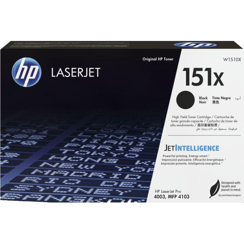 Картридж лазерный с тонером HP 151X LaserJet, черный (W1510X) - фото 1