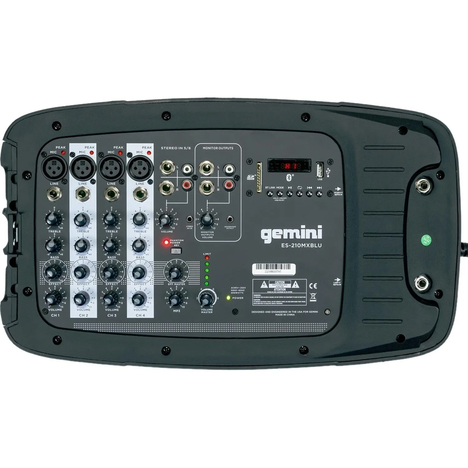 Акустическая система Gemini ES-210MXBLU-ST 600 Вт, 55-20000 Гц, 10 +1 - фото 5