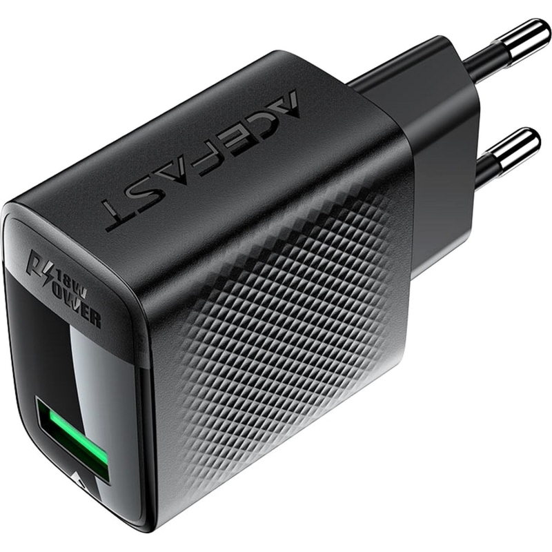 Зарядное устройство сетевое ACEFAST (AF-A90P3-BK)QC18W GaN USB-A с каб - фото 3