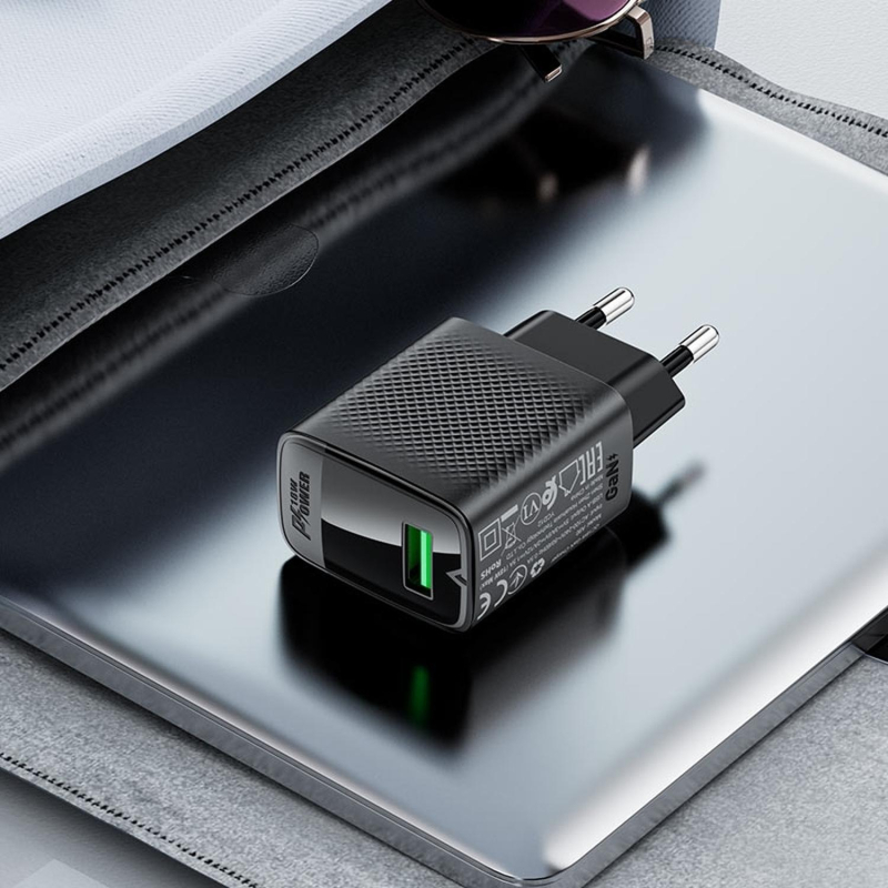 Зарядное устройство сетевое ACEFAST (AF-A90P3-BK)QC18W GaN USB-A с каб - фото 9