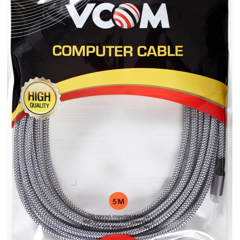 Кабель VR USB3.2 Gen1 CM/CM 5GBs для Oculus 5м, VCOM (CU414M-5.0) - фото 8