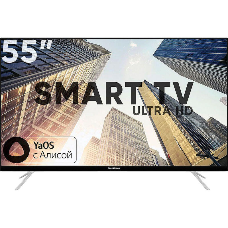 Телевизор Soundmax SM-LED55M04SU, UHD, смарт (Яндекс ТВ) - фото 1