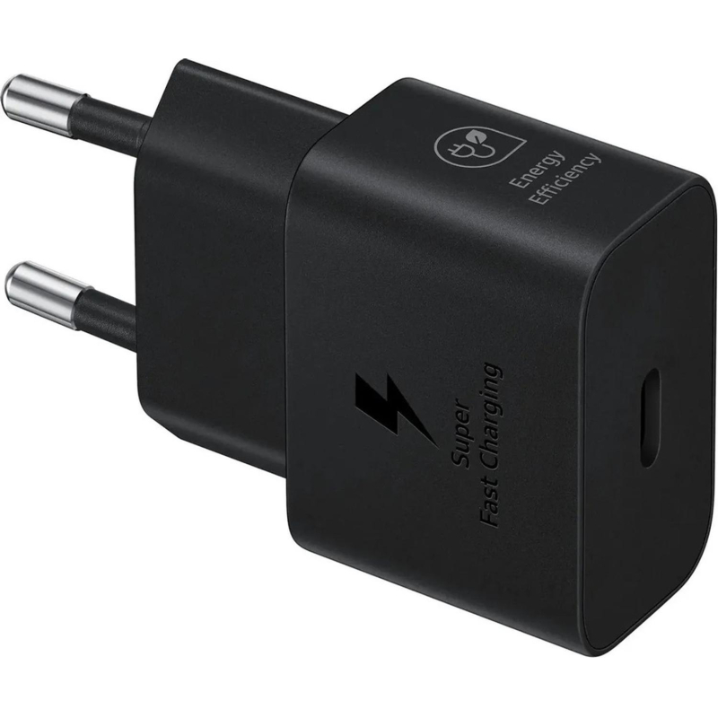 Зарядное устройство сетевое Samsung EP-T2510 25W Type-C  Black+cable - фото 1