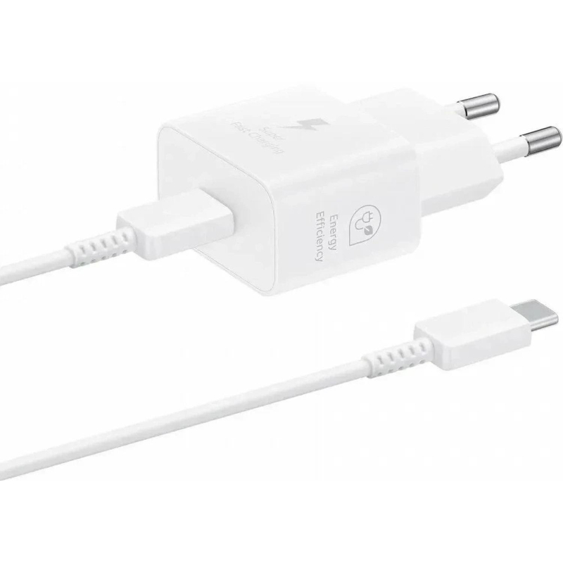 Зарядное устройство сетевое Samsung EP-T2510 25W Type-C  White + cable - фото 4