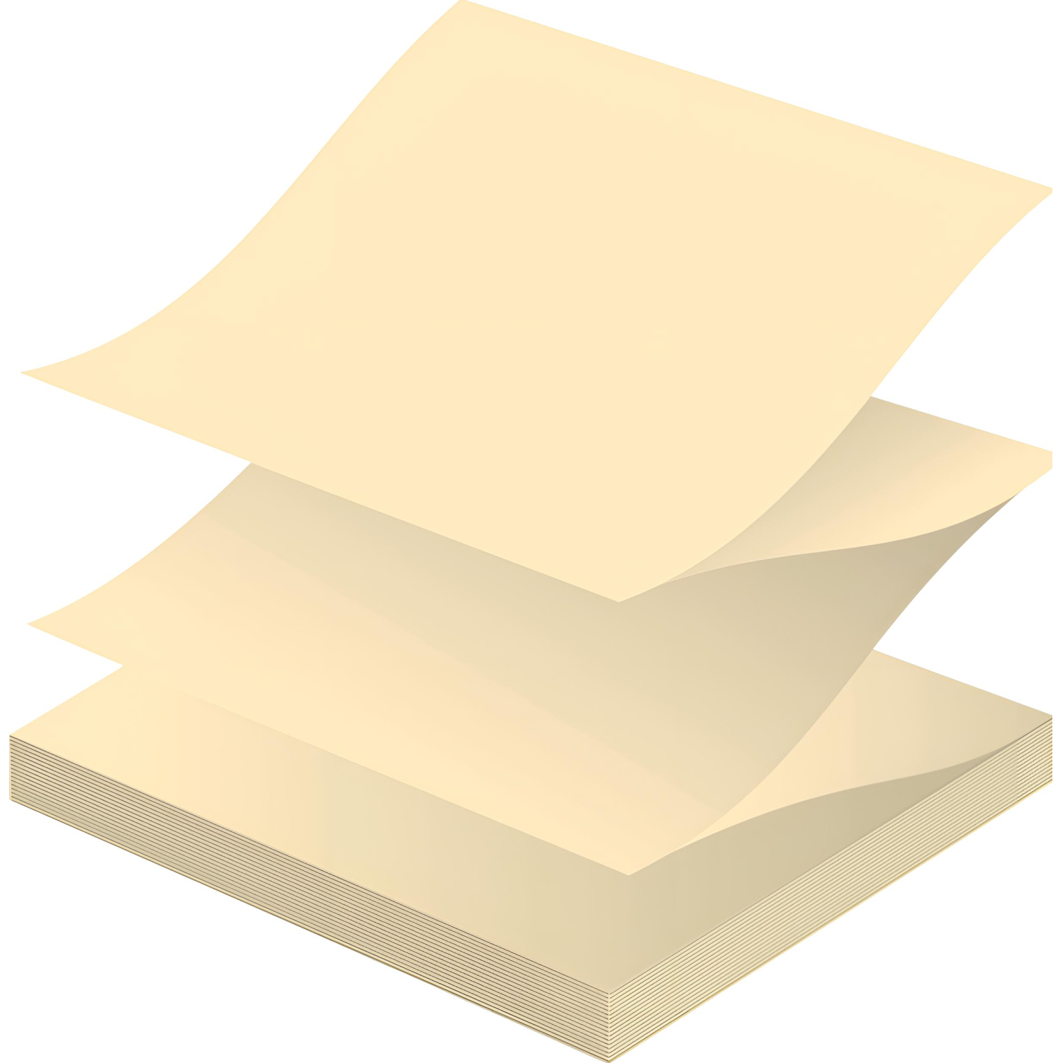 Стикеры Z-сложения ATTACHE с клеев.краем Z-блок 76х76 желтый 100л - фото 3