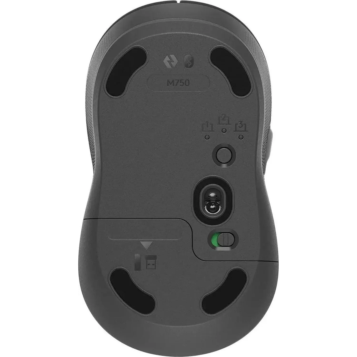 Мышь компьютерная Logitech M750 4000dpi BT/USB 5but(910-006269)графит - фото 4