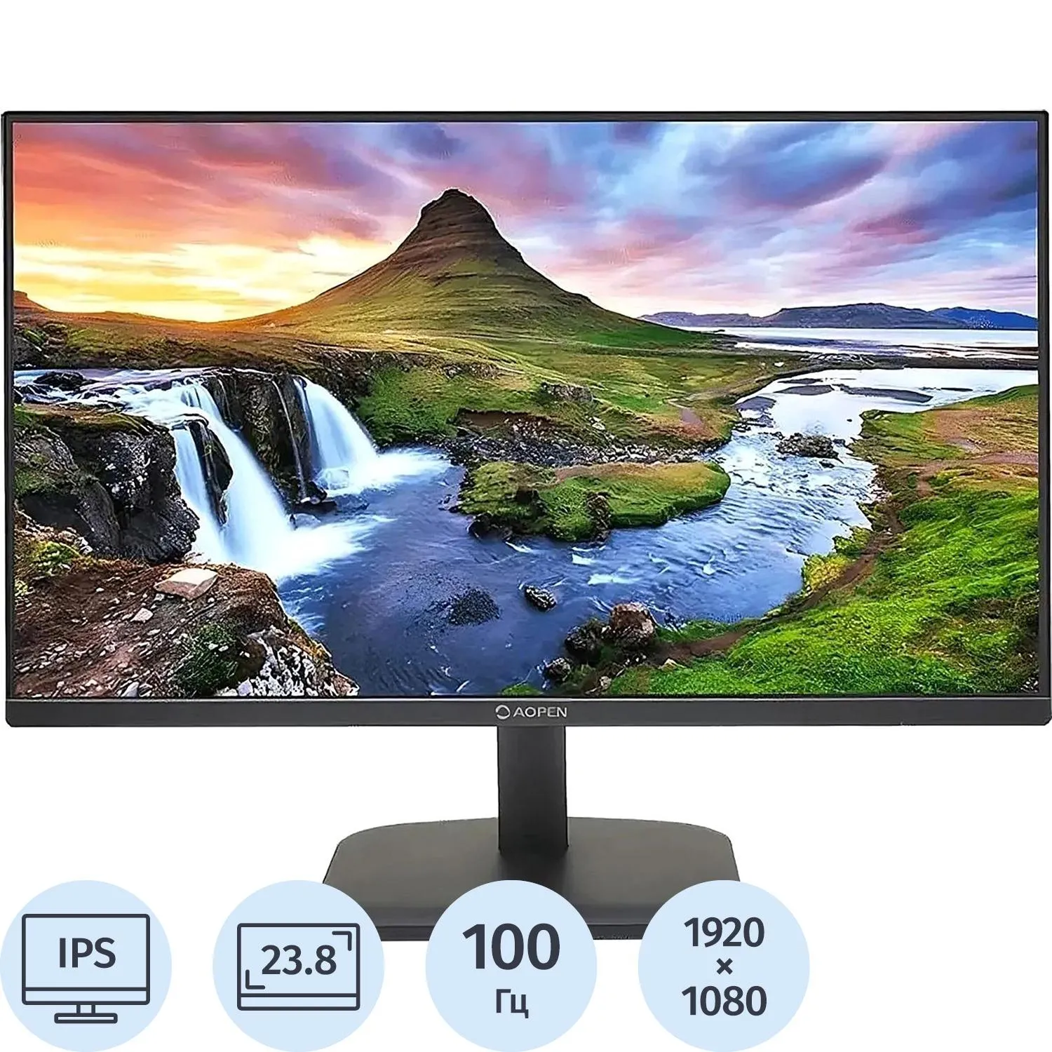 Монитор Aopen (UM.QC1EE.E01)23.8/FHD/IPS/100Hz/250cd/1ms/VGA/HDMI - фото 1