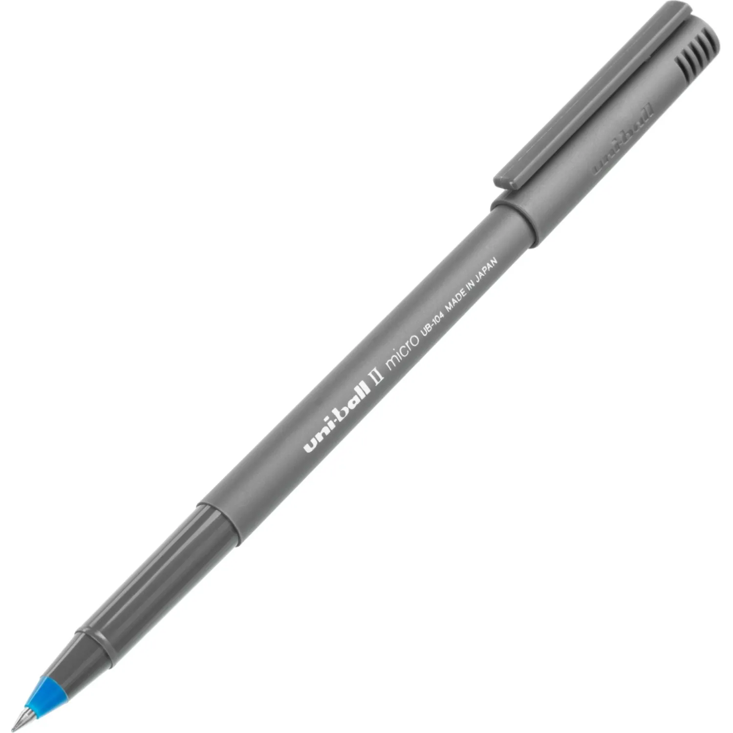 Роллер Uni-Ball II Micro 0,5мм, синий, UB-104 - фото 3