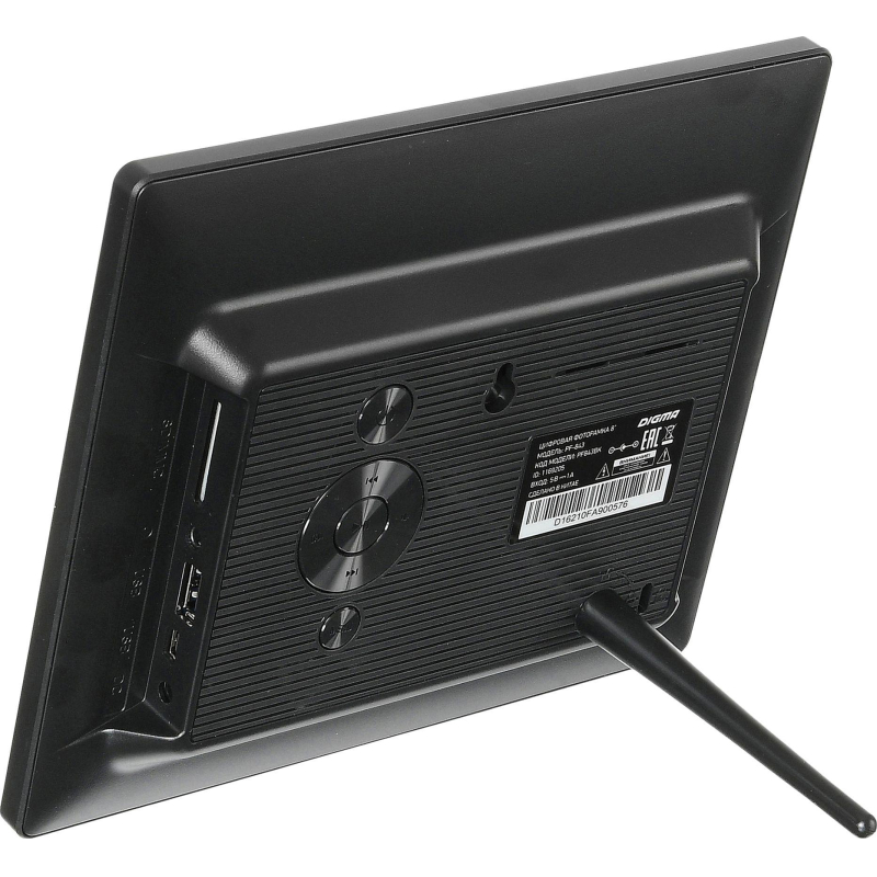 Фоторамка цифровая Digma 8 PF-843 IPS 1024x768 черный пластик ПДУ Видео - фото 2