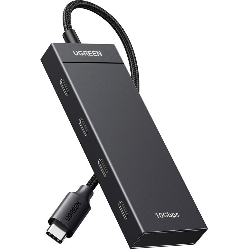 Разветвитель USB UGREEN CM806 (35584) USB-C to 4xUSB-C Хаб безPD черный - фото 1