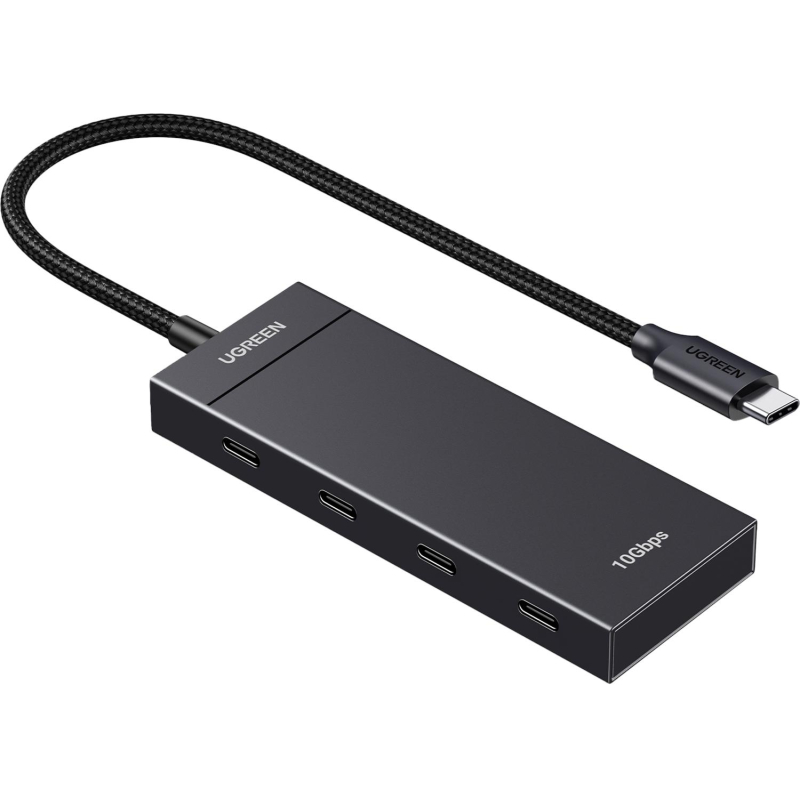Разветвитель USB UGREEN CM806 (35584) USB-C to 4xUSB-C Хаб безPD черный - фото 2