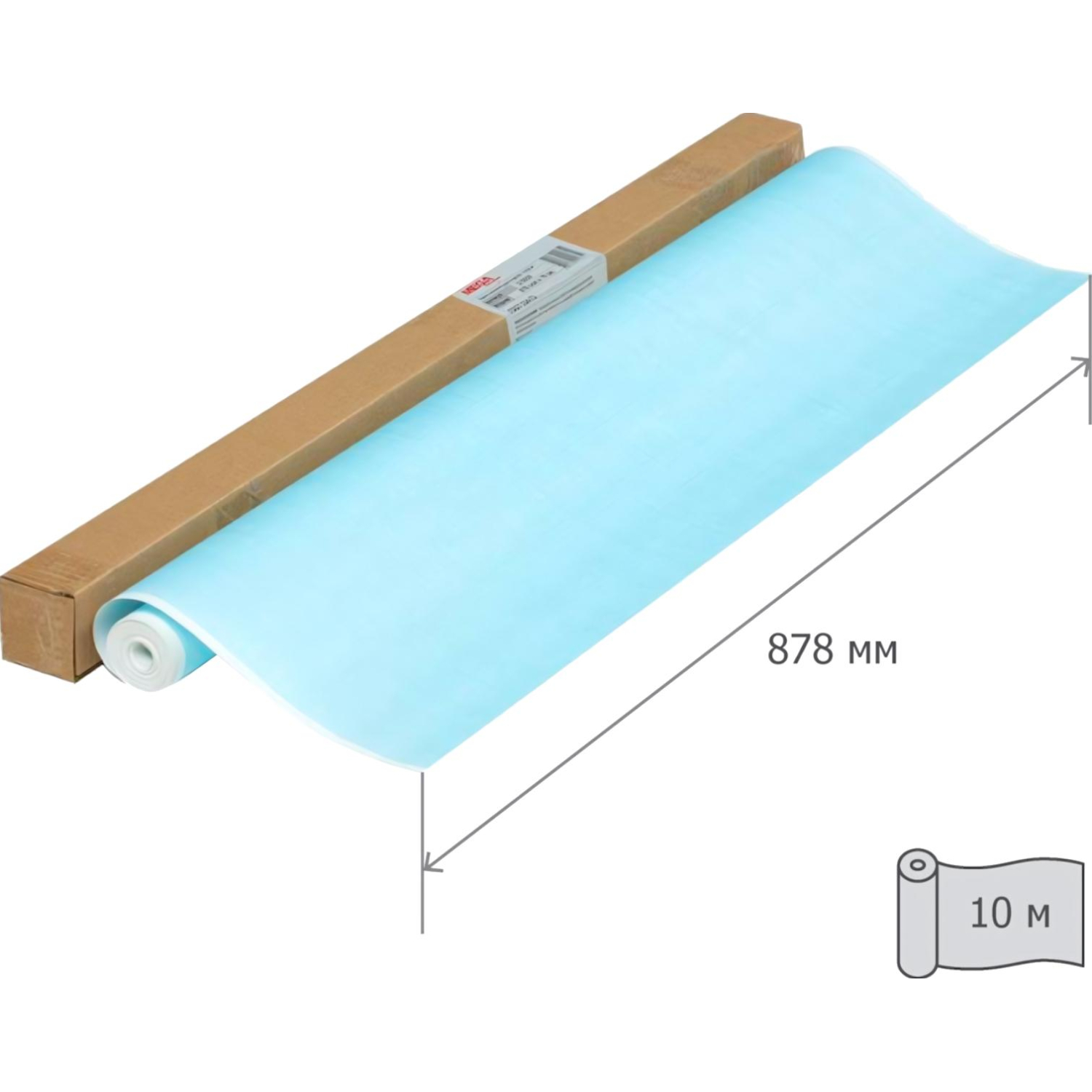 Бумага миллиметровая ProMEGA Engineer,878ммх10м,голубая,1рул/уп - фото 2