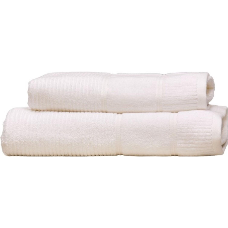 Набор полотенец махровых TAC DORA 50х90,70х140 550 г/м2 WHITE, белый - фото 1